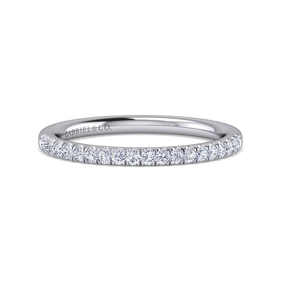 Gabriel - 14K White Gold Diamond Matching Wedding Band