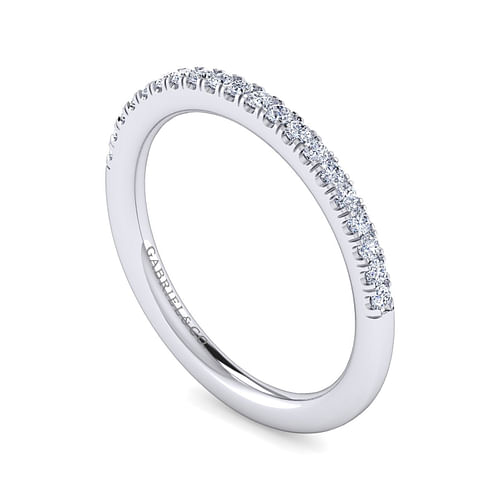 14K White Gold Diamond Matching Wedding Band