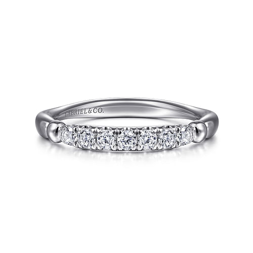 14K White Gold Diamond Matching Wedding Band