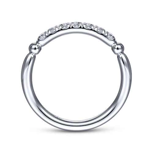 14K White Gold Diamond Matching Wedding Band