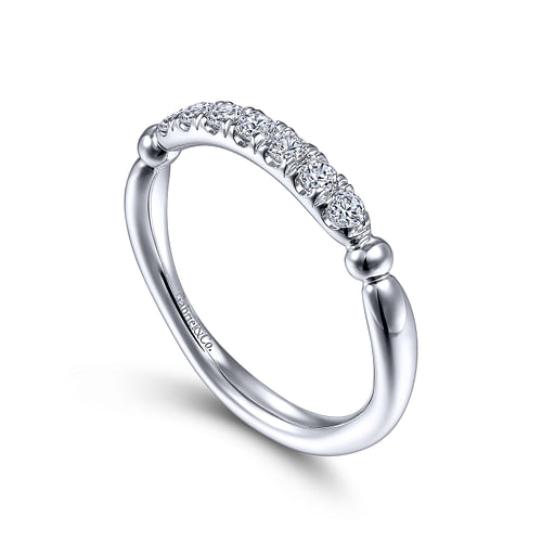 14K White Gold Diamond Matching Wedding Band