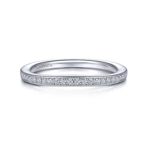 14K White Gold Diamond Matching Wedding Band