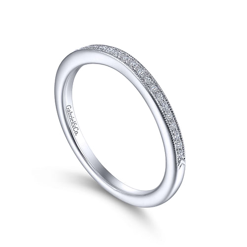 14K White Gold Diamond Matching Wedding Band