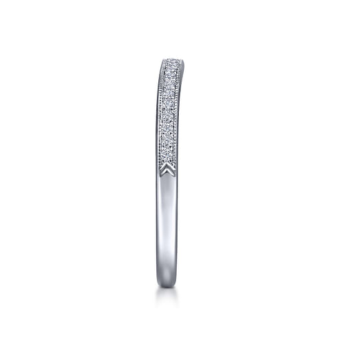 14K White Gold Diamond Matching Wedding Band