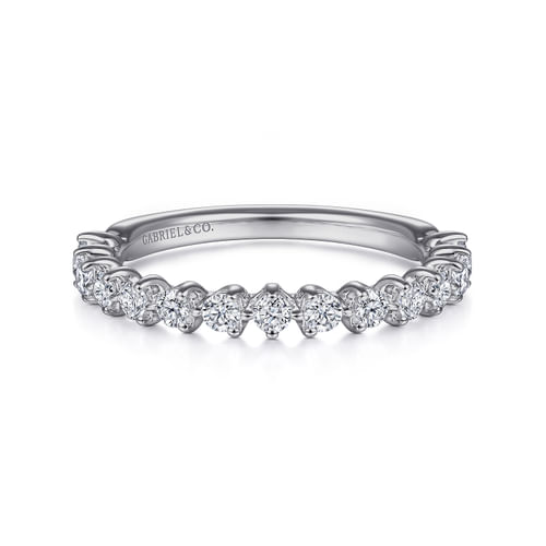 14K White Gold Diamond Matching Wedding Band