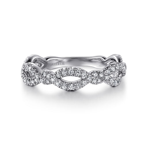 14K White Gold Diamond Matching Wedding Band