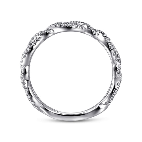 14K White Gold Diamond Matching Wedding Band