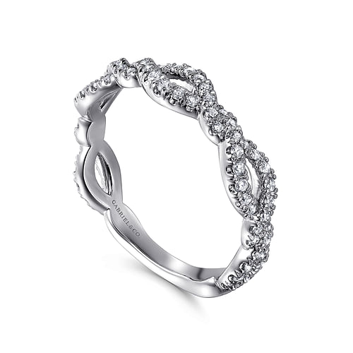 14K White Gold Diamond Matching Wedding Band