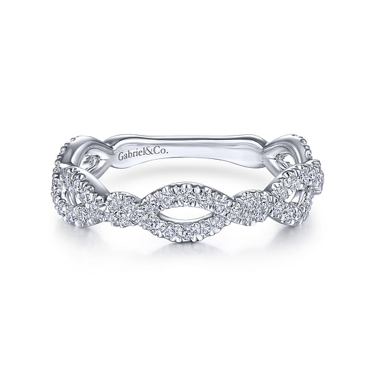 Gabriel - 14K White Gold Diamond Matching Wedding Band