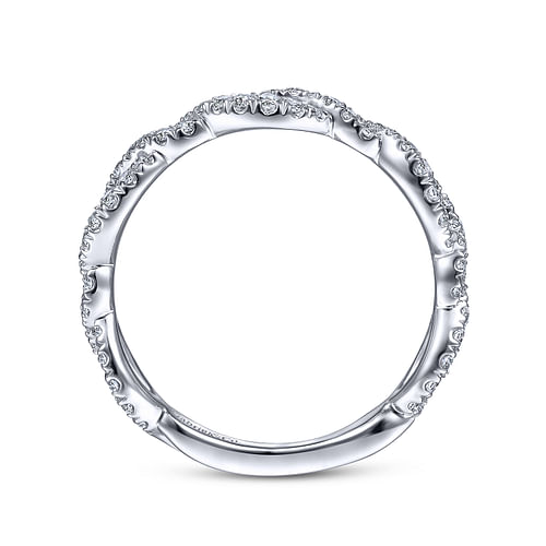 14K White Gold Diamond Matching Wedding Band