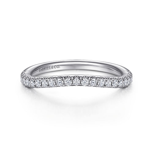 14K White Gold Diamond Matching Wedding Band