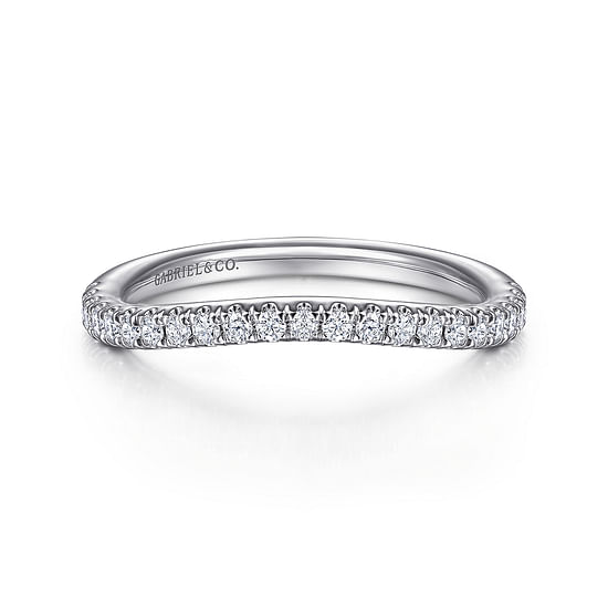 Gabriel - 14K White Gold Diamond Matching Wedding Band