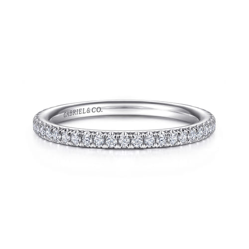 14K White Gold Diamond Matching Wedding Band