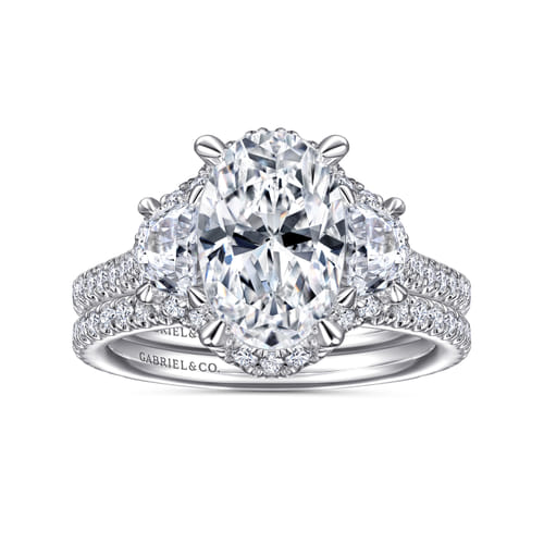 14K White Gold Diamond Matching Wedding Band