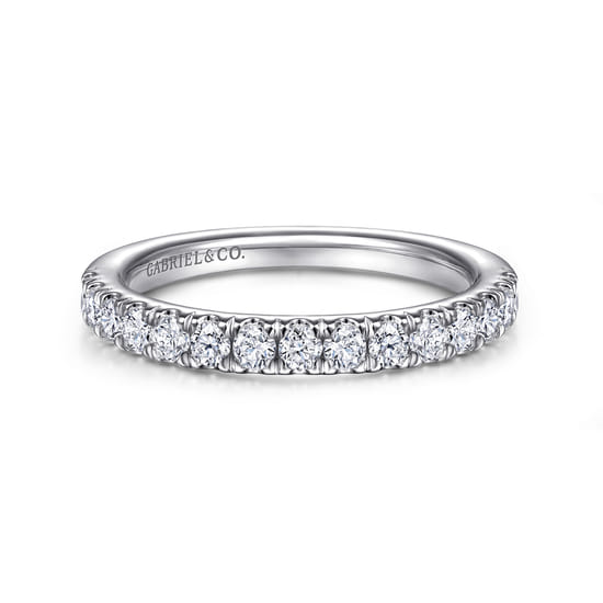 Gabriel - 14K White Gold Diamond Matching Wedding Band