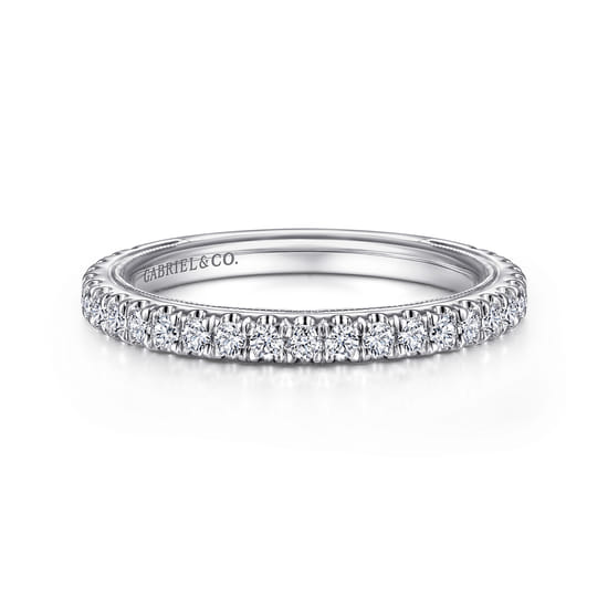 Gabriel - 14K White Gold Diamond Matching Wedding Band Gabriel - 14K White Gold Diamond Matching Wedding Band