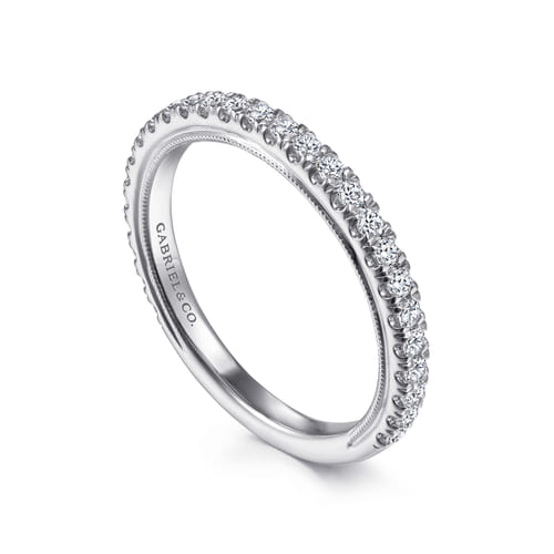 14K White Gold Diamond Matching Wedding Band
