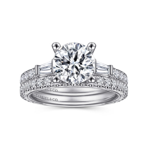 14K White Gold Diamond Matching Wedding Band