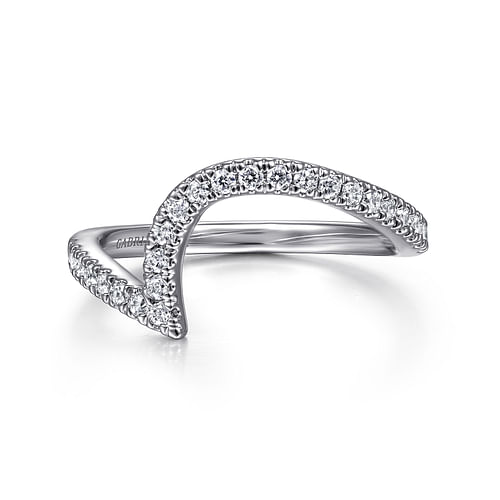 14K White Gold Diamond Matching Wedding Band