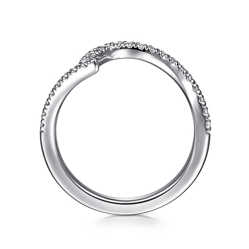 14K White Gold Diamond Matching Wedding Band