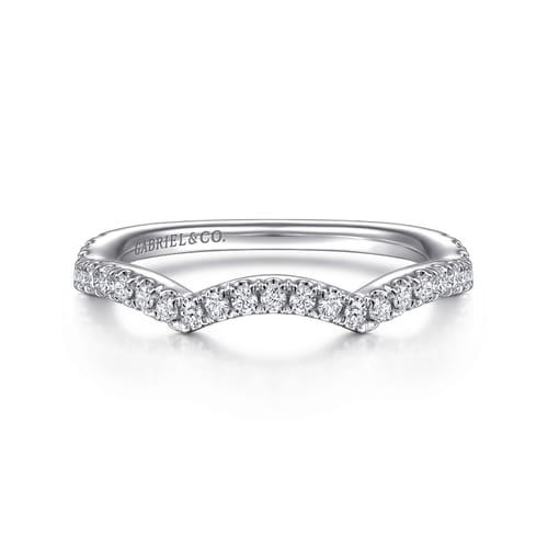 14K White Gold Diamond Matching Wedding Band