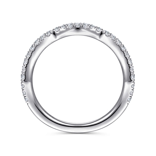 14K White Gold Diamond Matching Wedding Band
