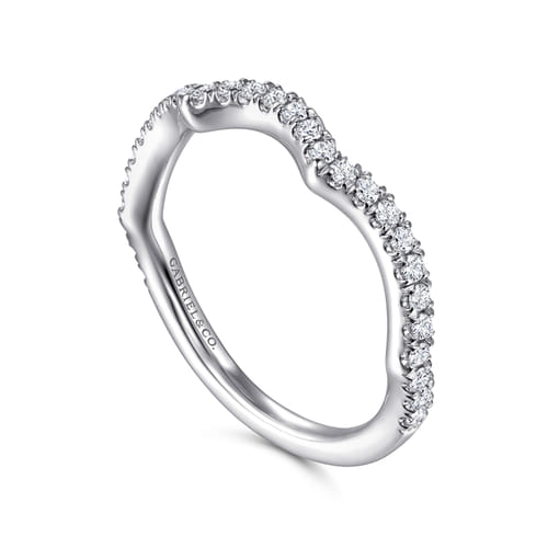 14K White Gold Diamond Matching Wedding Band
