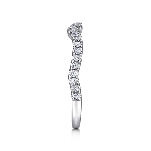 14K White Gold Diamond Matching Wedding Band