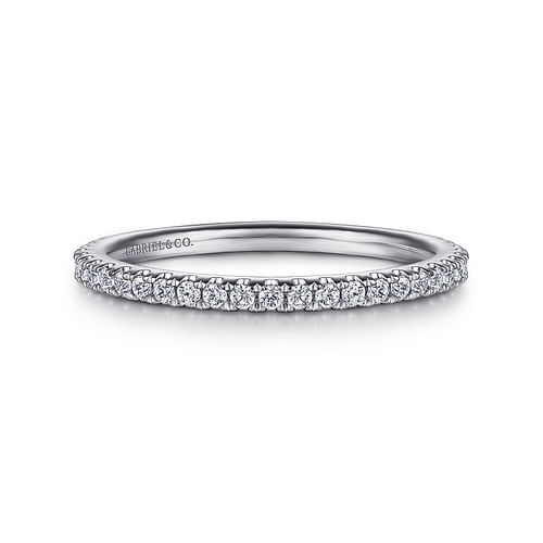 14K White Gold Diamond Matching Wedding Band