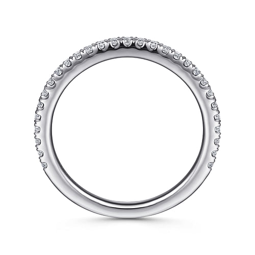 14K White Gold Diamond Matching Wedding Band