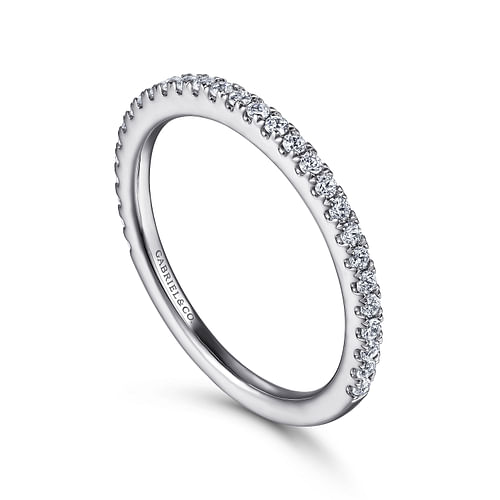 14K White Gold Diamond Matching Wedding Band