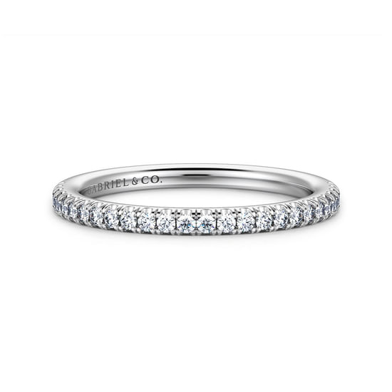 Gabriel - 14K White Gold Diamond Matching Wedding Band