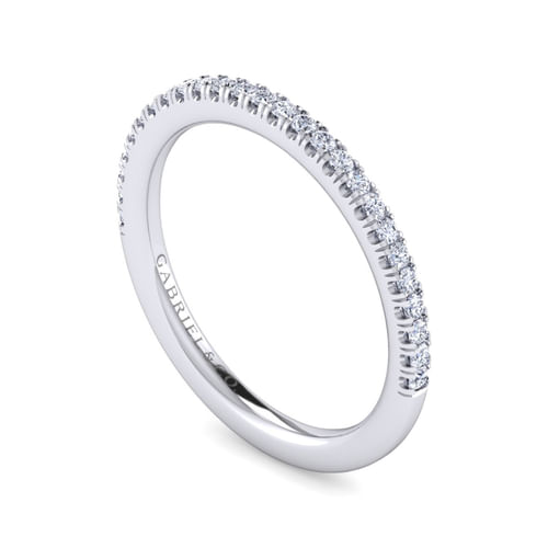 14K White Gold Diamond Matching Wedding Band