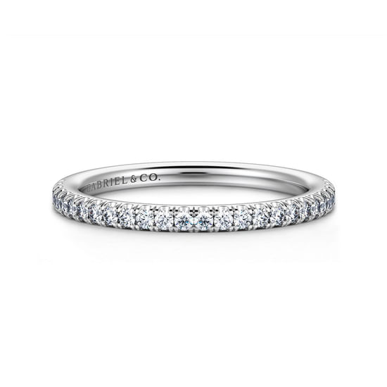 Gabriel - 14K White Gold Diamond Matching Wedding Band