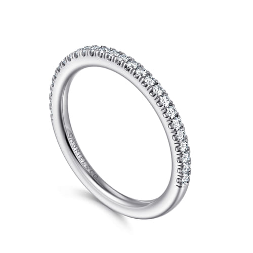 14K White Gold Diamond Matching Wedding Band