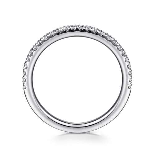 14K White Gold Diamond Matching Wedding Band