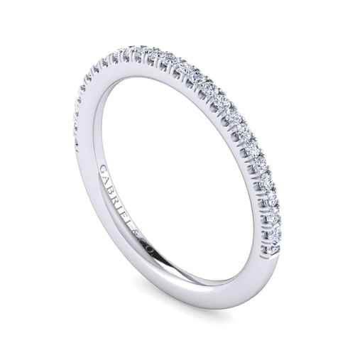 14K White Gold Diamond Matching Wedding Band