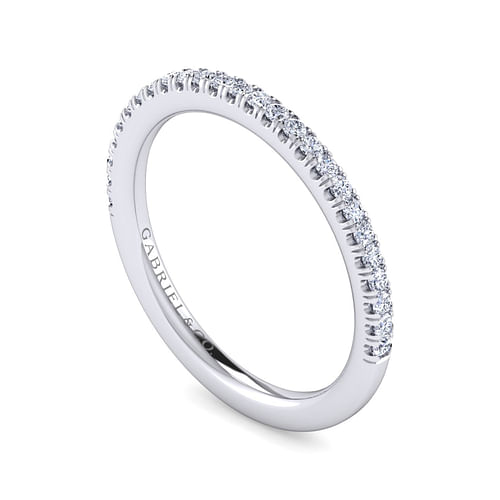 14K White Gold Diamond Matching Wedding Band