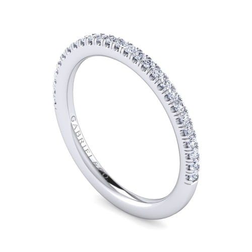 14K White Gold Diamond Matching Wedding Band