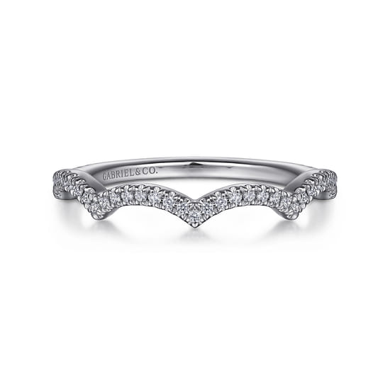 Gabriel - 14K White Gold Diamond Matching Wedding Band