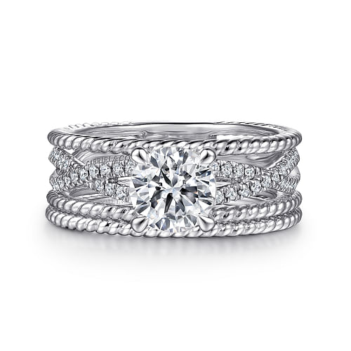 14K White Gold Diamond Matching Wedding Band