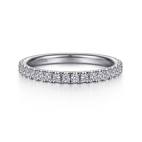 14K White Gold Diamond Matching Wedding Band