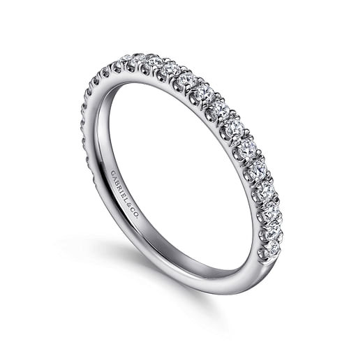 14K White Gold Diamond Matching Wedding Band