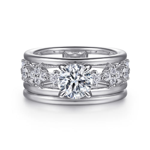 14K White Gold Diamond Matching Wedding Band 14K White Gold Diamond Matching Wedding Band