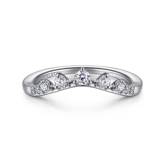 Gabriel - 14K White Gold Diamond Matching Wedding Band
