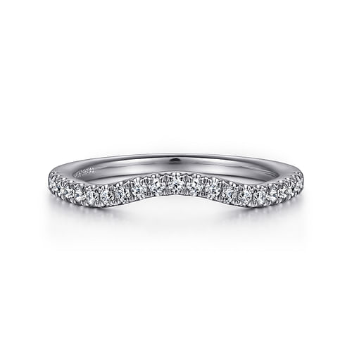 14K White Gold Diamond Matching Wedding Band