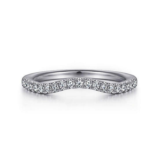 Gabriel - 14K White Gold Diamond Matching Wedding Band