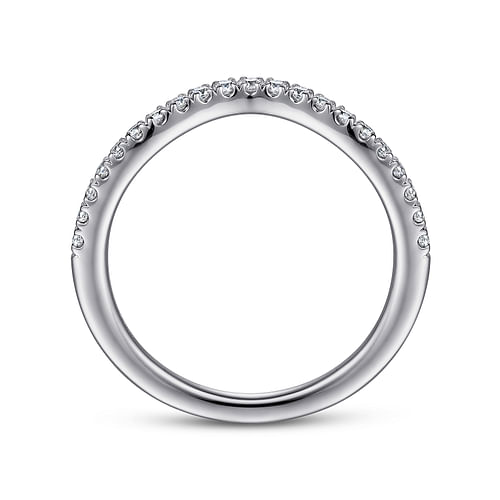 14K White Gold Diamond Matching Wedding Band