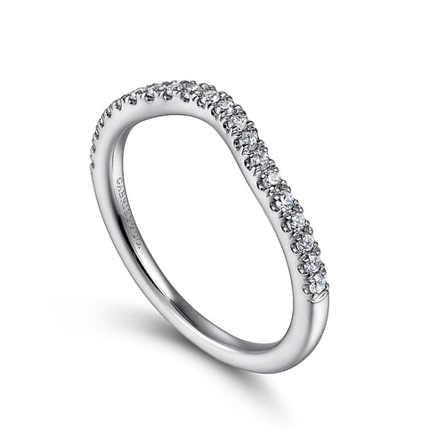 14K White Gold Diamond Matching Wedding Band