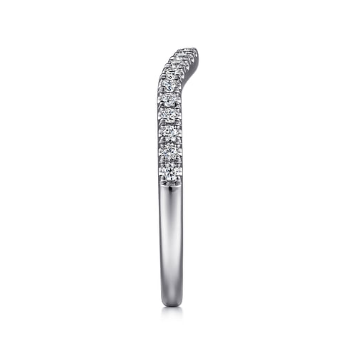 14K White Gold Diamond Matching Wedding Band